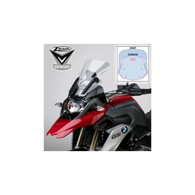 Plexi Ztechnik 39cm pro BMW R1250GS/A, R1200GS/A LC 2013-2018, čiré