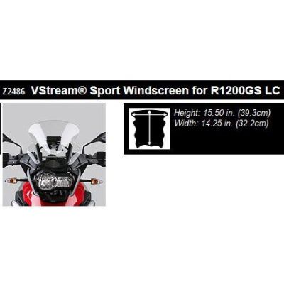 Plexi Ztechnik 39cm pro BMW R1250GS/A, R1200GS/A LC 2013-2018, čiré