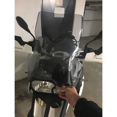 Cestovní plexi Ermax 45cm pro BMW F800GS, F650GS 2008+, tmavě kouřové