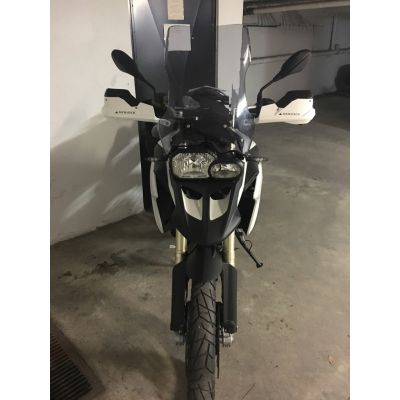 Cestovní plexi Ermax 45cm pro BMW F800GS, F650GS 2008+, tmavě kouřové