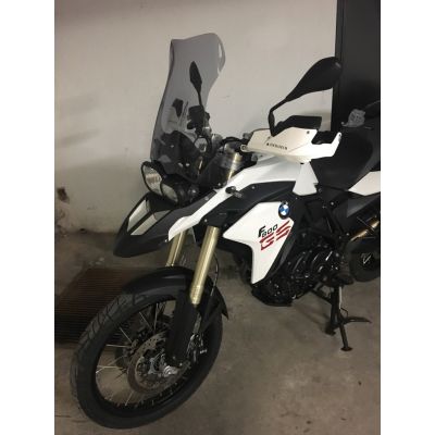 Cestovní plexi Ermax 45cm pro BMW F800GS, F650GS 2008+, tmavě kouřové