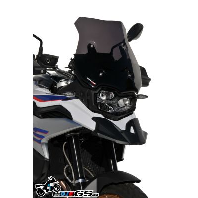 Sportovní plexi Ermax 39cm pro BMW F850GS, tmavě kouřové