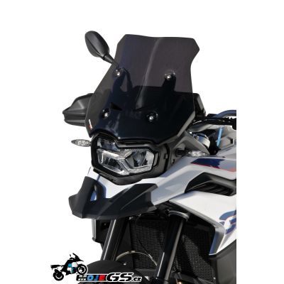 Sportovní plexi Ermax 39cm pro BMW F850GS, tmavě kouřové