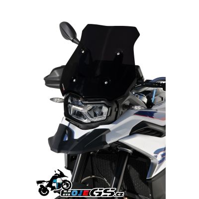 Sportovní plexi Ermax 39cm pro BMW F850GS, matná černá