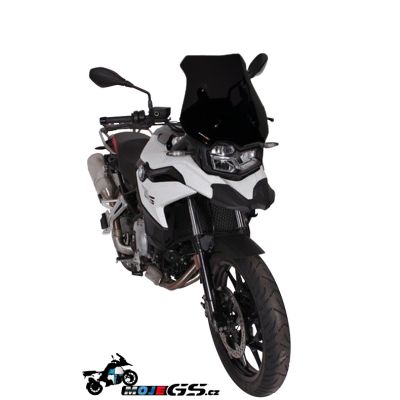 Sportovní plexi Ermax 39cm pro BMW F750GS, matná černá