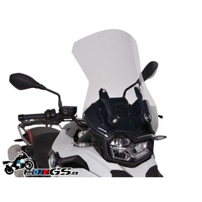 Vysoké cestovní plexi Ermax 55cm pro BMW F750GS, lehce kouřové