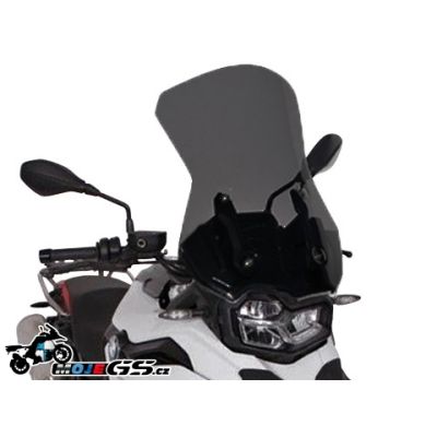 Vysoké cestovní plexi Ermax 55cm pro BMW F750GS, tmavě kouřové