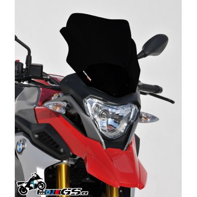 Sportovní plexi Ermax 34cm pro BMW G310GS, matná černá