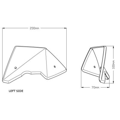 Kryty vstřiků Puig pro R1250GS, R1200GS LC 2013-2018, černé