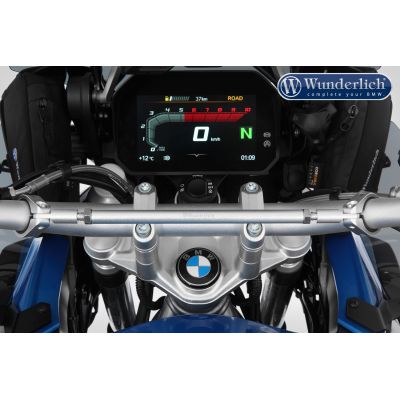Univerzální hrazda řidítek Wunderlich pro BMW GS, stříbrná