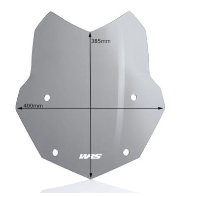 Standardní plexi WRS 38cm pro BMW R1250GS/A, R1200GS/A LC 2013-2018, lehce kouřové