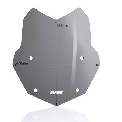Standardní plexi WRS 38cm pro BMW R1250GS/A, R1200GS/A LC 2013-2018, tmavě kouřové
