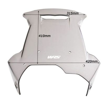 Plexi WRS 41cm s průduchem pro BMW F700GS, lehce kouřové