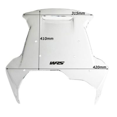 Plexi WRS 41cm s průduchem pro BMW F700GS, čiré