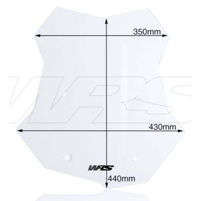 Plexi WRS 44cm pro BMW F850GS, čiré