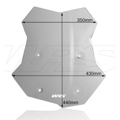 Plexi WRS 44cm pro BMW F750GS, lehce kouřové