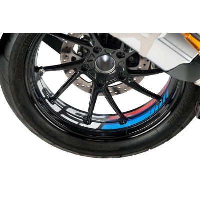 Samolepky "GS" na přední a zadní kolo pro R1250GS, R1200GS LC 2013-2018, černo-červené-modré