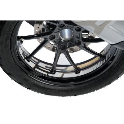 Samolepky "GS" na přední a zadní kolo pro R1250GS, R1200GS LC 2013-2018, žluto-bílo-černé