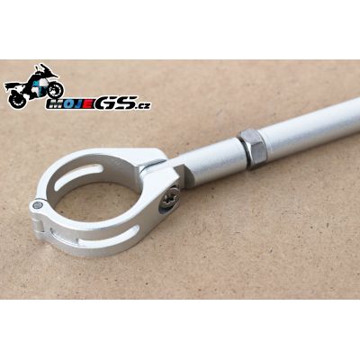 Univerzální hrazda řidítek Wunderlich pro BMW GS, stříbrná