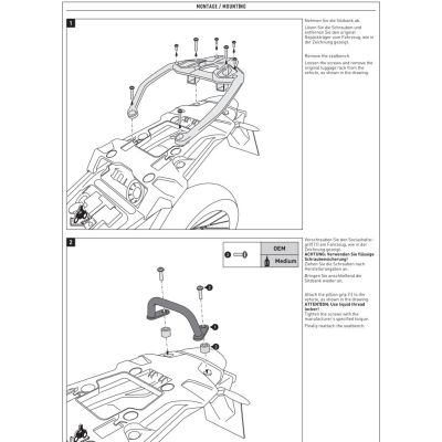 Sportovní madlo spolujezdce SW-Motech pro R1250GS/A, R1200GS/A LC 2013-2018