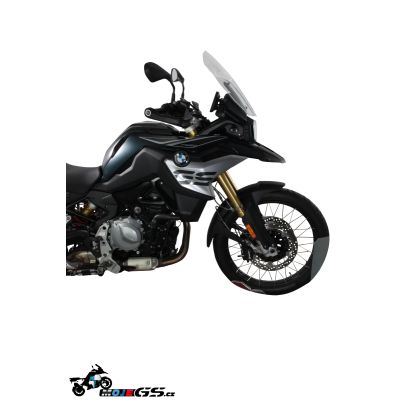 Plexi MRA Touring 45cm pro BMW F850GS, čiré
