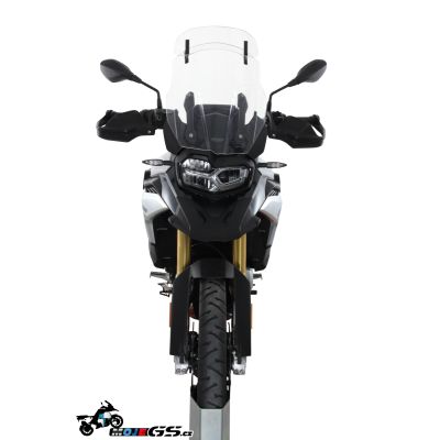 Plexi MRA VarioTouring 47cm s deflektorem pro BMW F850GS, čiré