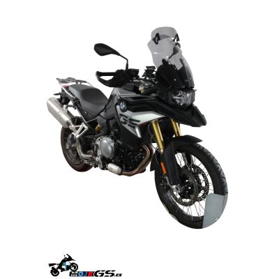 Plexi MRA VarioTouring 47cm s deflektorem pro BMW F850GS, lehce kouřové