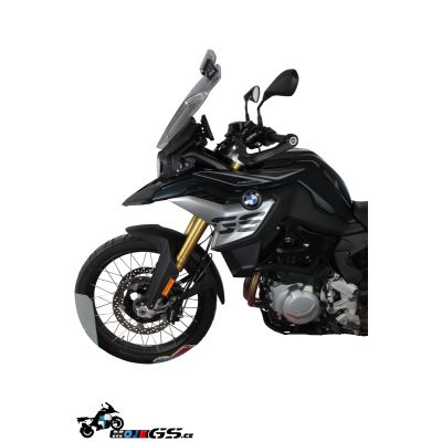 Plexi MRA VarioTouring 47cm s deflektorem pro BMW F850GS, lehce kouřové