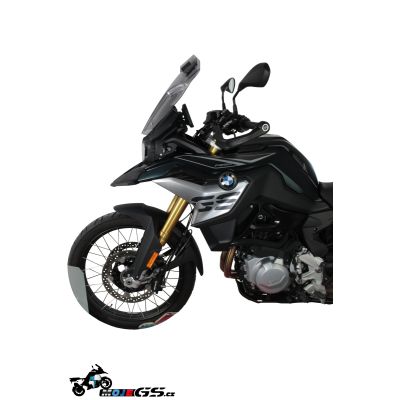 Plexi MRA VarioTouring 47cm s deflektorem pro BMW F850GS, lehce kouřové