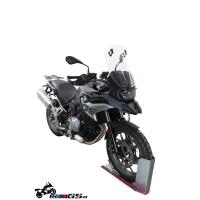 Plexi MRA VarioTouring 47cm s deflektorem pro BMW F750GS, čiré