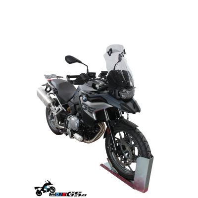 Plexi MRA VarioTouring 47cm s deflektorem pro BMW F750GS, lehce kouřové