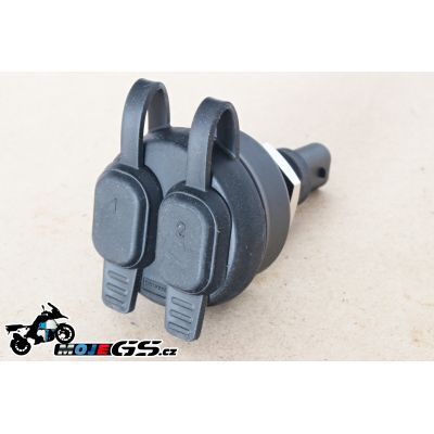 2x USB zásuvka Plug and Play místo originální malé pro BMW GS