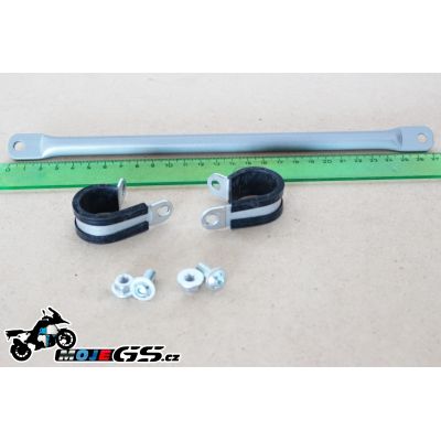 Univerzální hrazda řidítek pro BMW GS, stříbrná