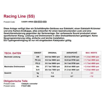 Výfuk + svod s katalyzátorem Akrapovič pro BMW G310GS
