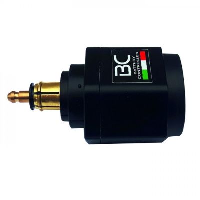 Adapter z 12V na 2xUSB do mini zásuvky (2100mA) s ukazatelem napětí baterie