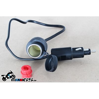 Redukce z malé zásuvky na velkou s kabelem 40cm