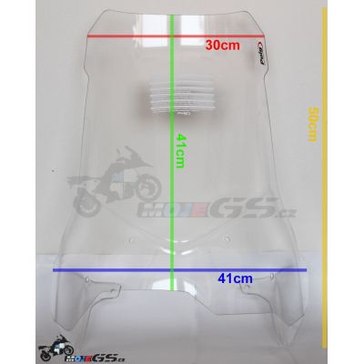 Cestovní plexi Puig 41cm pro BMW F700GS, tmavě kouřové
