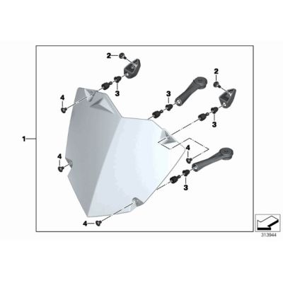 Kryt světlometu R1200GS/A LC 2013+