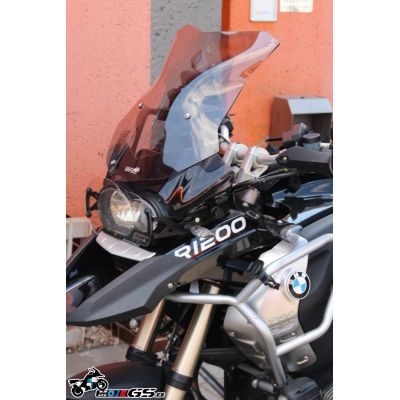 Sportovní plexi WRS 43cm pro BMW R1200GS/A 2004-2012, kouřové