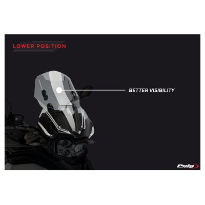 Nastavitelné plexi Puig 48-57cm pro BMW F850GS, čiré