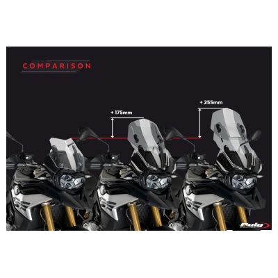 Nastavitelné plexi Puig 48-57cm pro BMW F850GS, čiré