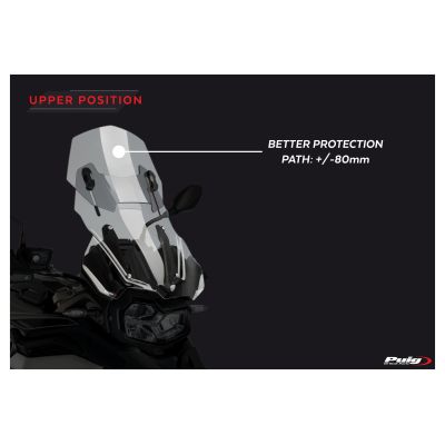 Nastavitelné plexi Puig 48-57cm pro BMW F750GS, čiré