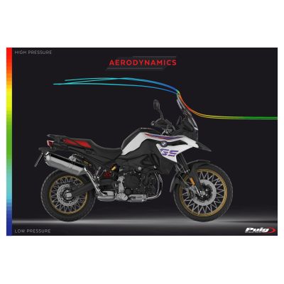 Nastavitelné plexi Puig 48-57cm pro BMW F750GS, lehce kouřové