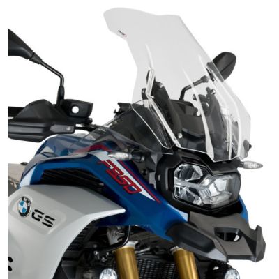 Vysoké cestovní plexi Puig 53cm pro BMW F850GS/Adventure, čiré