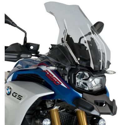 Vysoké cestovní plexi Puig 53cm pro BMW F850GS/Adventure, lehce kouřové