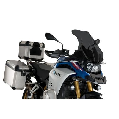 Vysoké cestovní plexi Puig 53cm pro BMW F850GS/Adventure, tmavě kouřové