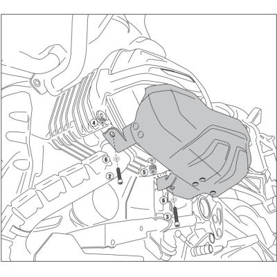 Ochranné kryty víka ventilů Givi/Kappa pro R1250GS 2018+