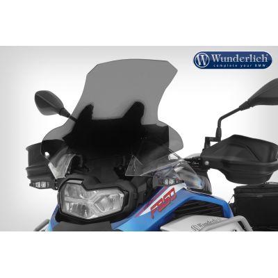 Vysoké cestovní plexi Wunderlich Marathon 46cm pro BMW F850GS Adventure, lehce kouřové