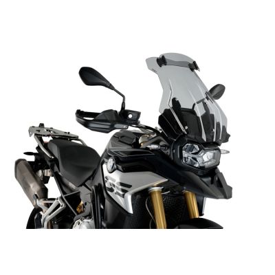 Vysoké cestovní plexi Puig 53cm s deflektorem pro BMW F850GS/Adventure, lehce kouřové