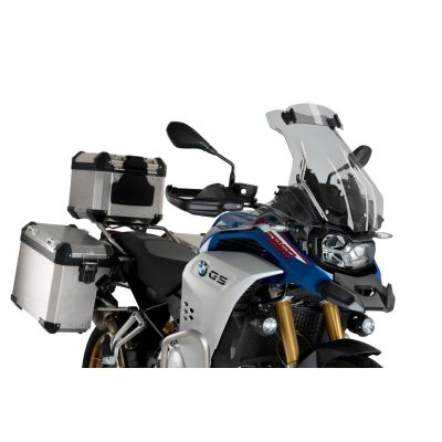 Vysoké cestovní plexi Puig 53cm s deflektorem pro BMW F850GS/Adventure, lehce kouřové